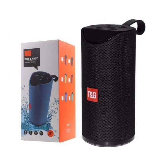 T&G PORTABLE SPEAKER TG-113 AUX/USB/MEMORY CARD 3D 10W BLACK